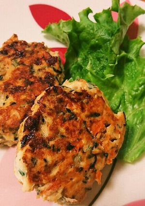 大葉香る♪鶏ひき肉のお野菜たっぷりバーグ-レシピのメイン写真