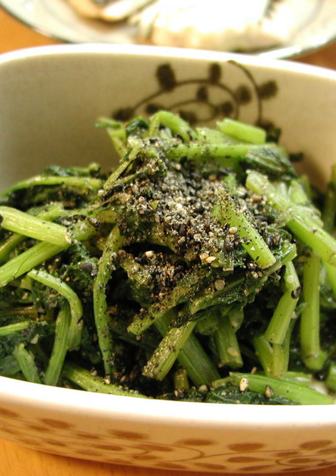 捨てるのもったいない！かぶ菜の胡麻煮-レシピのメイン写真