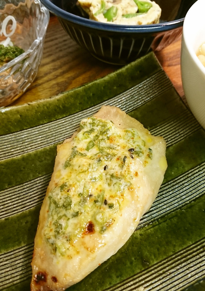 メカジキの味噌漬けにマヨネギ焼き-レシピのメイン写真