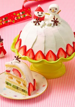 クリスマス☆スノードーム・ケーキ-レシピのメイン写真