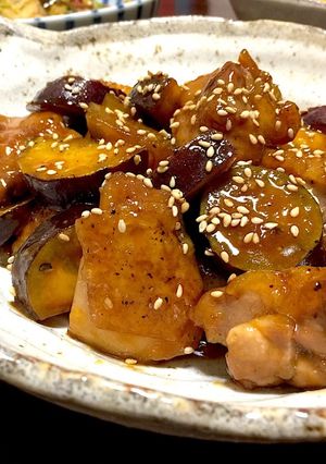 鶏肉とさつまいもの甘辛オイスター♪-レシピのメイン写真