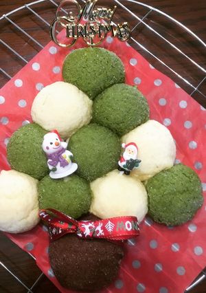 クリスマスツリーメロンパン〜2019年〜-レシピのメイン写真