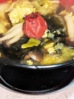 梅がPoint和風春雨スープ-レシピのメイン写真