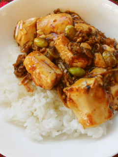 クックドゥで一人分の麻婆豆腐丼♪-レシピのメイン写真