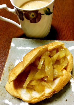 レンジで簡単、りんごのコンポート-レシピのメイン写真