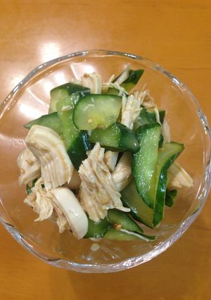 ささみと胡瓜の辛子酢和え-レシピのメイン写真