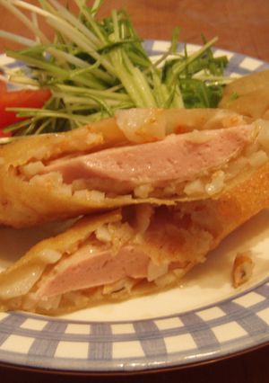 お魚ソーセージで春巻き♪-レシピのメイン写真