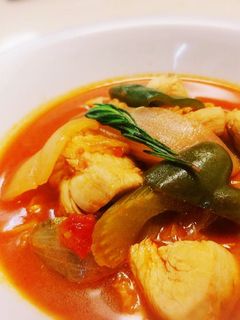 鶏胸肉と白菜の【トマトビール煮込み】-レシピのメイン写真