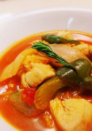 鶏胸肉と白菜の【トマトビール煮込み】-レシピのメイン写真