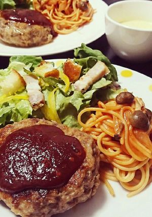 ハンバーグ ケチャップソース-レシピのメイン写真