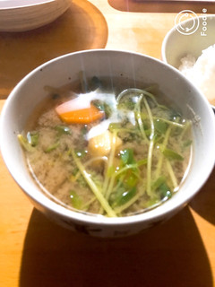 野菜たっぷり!豆苗のおみそ汁-レシピのメイン写真