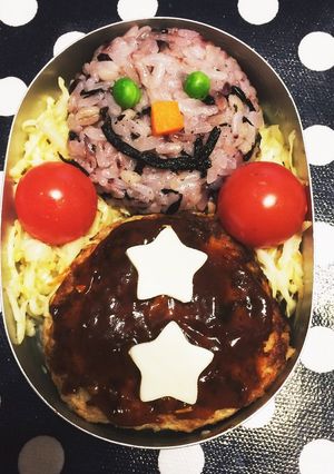雪だるま デコ弁-レシピのメイン写真