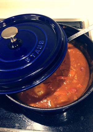 ストウブで⭐️無加水カレー-レシピのメイン写真