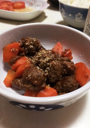 人参と肉団子の甘酢あん-レシピのメイン写真