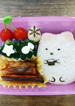 キャラ弁 すみっこぐらし 白くま-レシピのメイン写真