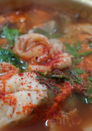 我が家のピリ辛たら鍋 韓国家庭料理-レシピのメイン写真