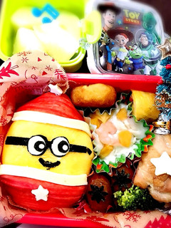 クリスマスにミニオンのキャラ弁♡-レシピのメイン写真