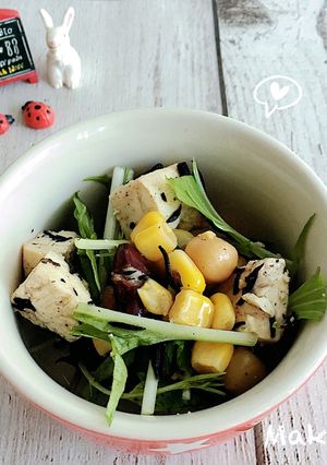 豆腐と豆で♡ダイエット向きサラダ♬*-レシピのメイン写真