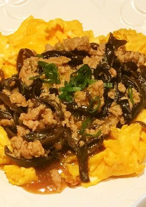 おうち中華☆炒り卵の木耳そぼろあんかけ-レシピのメイン写真