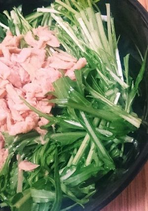 水菜のツナサラダ-レシピのメイン写真