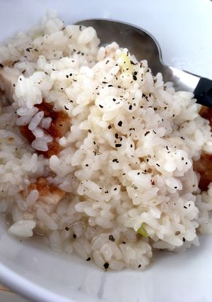 揚げ鶏で!ズボラ鶏雑炊-レシピのメイン写真