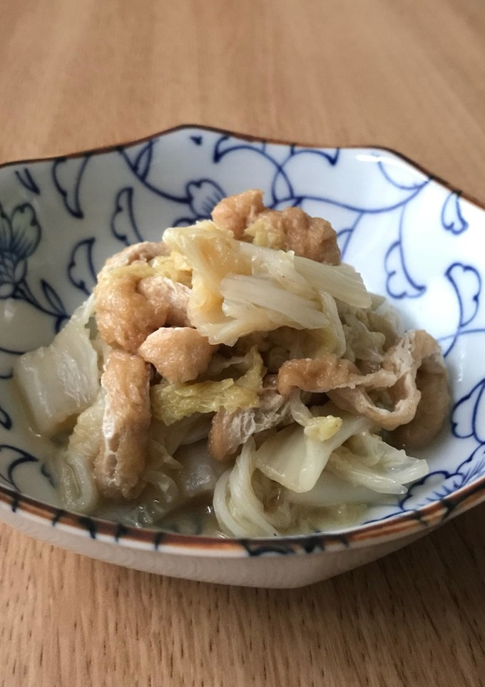 白菜と油揚げの煮物-レシピのメイン写真