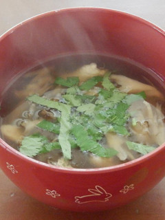 糸寒天とささみ、舞茸のお吸い物-レシピのメイン写真