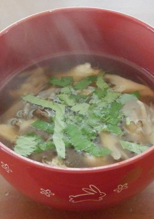 糸寒天とささみ、舞茸のお吸い物-レシピのメイン写真