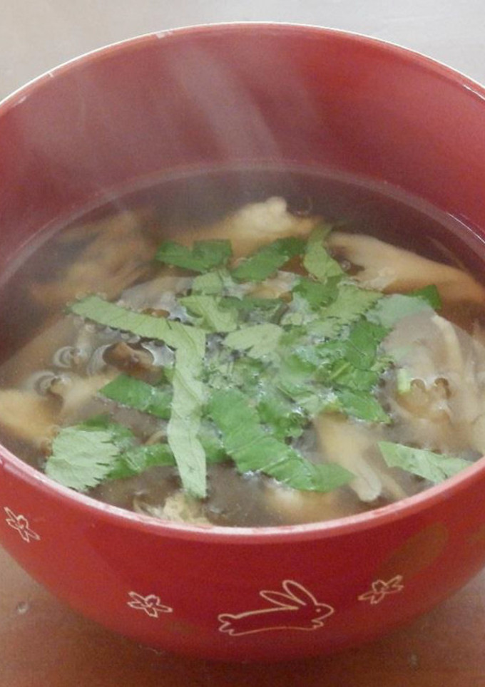 糸寒天とささみ、舞茸のお吸い物-レシピのメイン写真