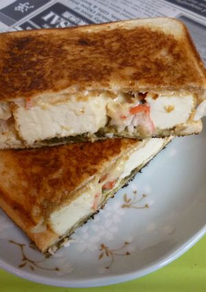 絹厚揚げでホットサンド-レシピのメイン写真