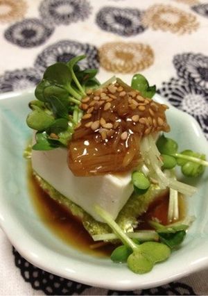 簡単一品☆なめ茸冷ややっこ♡-レシピのメイン写真