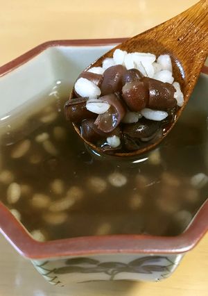 もち麦ぜんざい-レシピのメイン写真