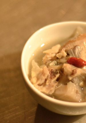 豆と鶏の鳴門れんこんのコトコトスープ-レシピのメイン写真