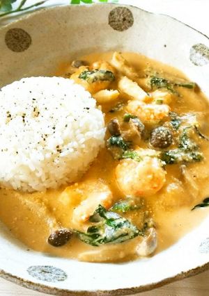 ◆豆乳deとろ～り♡海老クリームライス♪-レシピのメイン写真