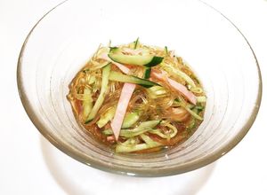 子供も大好き♡きゅうりとハムの春雨サラダ-レシピのメイン写真