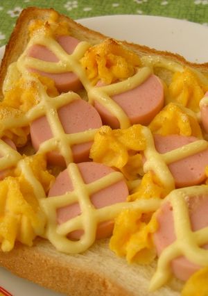 おさかなのソーセージトースト-レシピのメイン写真
