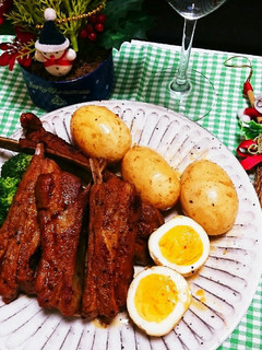 まぶして焼くだけ♡スペアリブ玉子添え-レシピのメイン写真