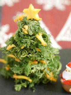 人参のかき揚げクリスマスツリー-レシピのメイン写真
