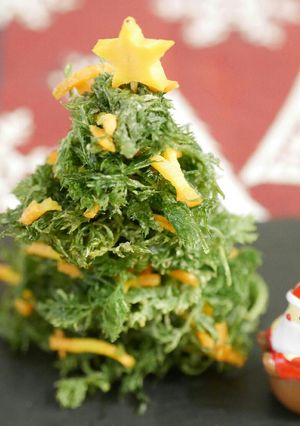 人参のかき揚げクリスマスツリー-レシピのメイン写真