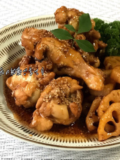手羽元の和風ごまてり-レシピのメイン写真