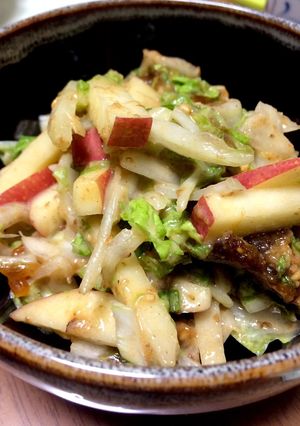 干し柿とりんごと白菜のサラダ-レシピのメイン写真