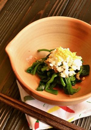ほうれん草の和風ミモザサラダ-レシピのメイン写真