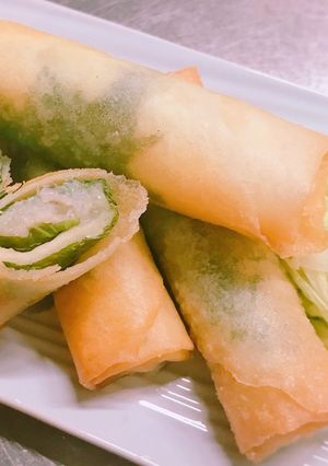 れんこんもちの大葉チーズ春巻き-レシピのメイン写真