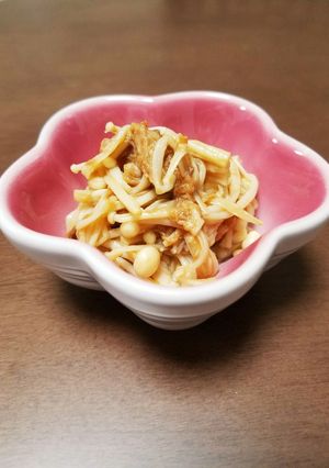2分で完成★まぐろ缶とエノキの炒め物-レシピのメイン写真