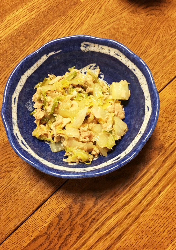 白菜とツナの炒め煮-レシピのメイン写真