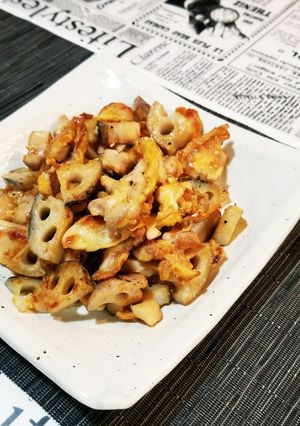 紹興酒香る！レンコンと鶏肉中華風-レシピのメイン写真