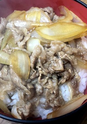 バカタレを使った簡単牛丼-レシピのメイン写真