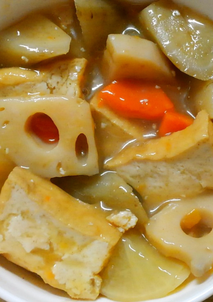簡単♪ごぼうや蓮根で❀根菜と厚揚げの煮物-レシピのメイン写真