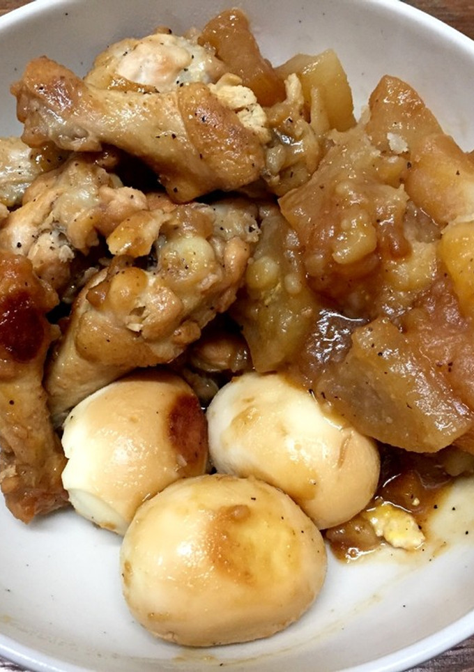 骨付き鶏肉と大根、じゃがいもの煮込み-レシピのメイン写真