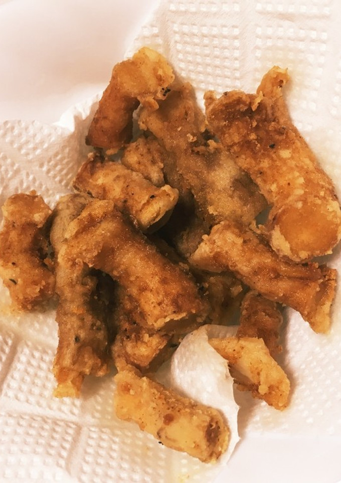 驚き！しいたけの軸の唐揚げ☆-レシピのメイン写真
